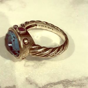 David Yurman Topaz and Amethyst Ring